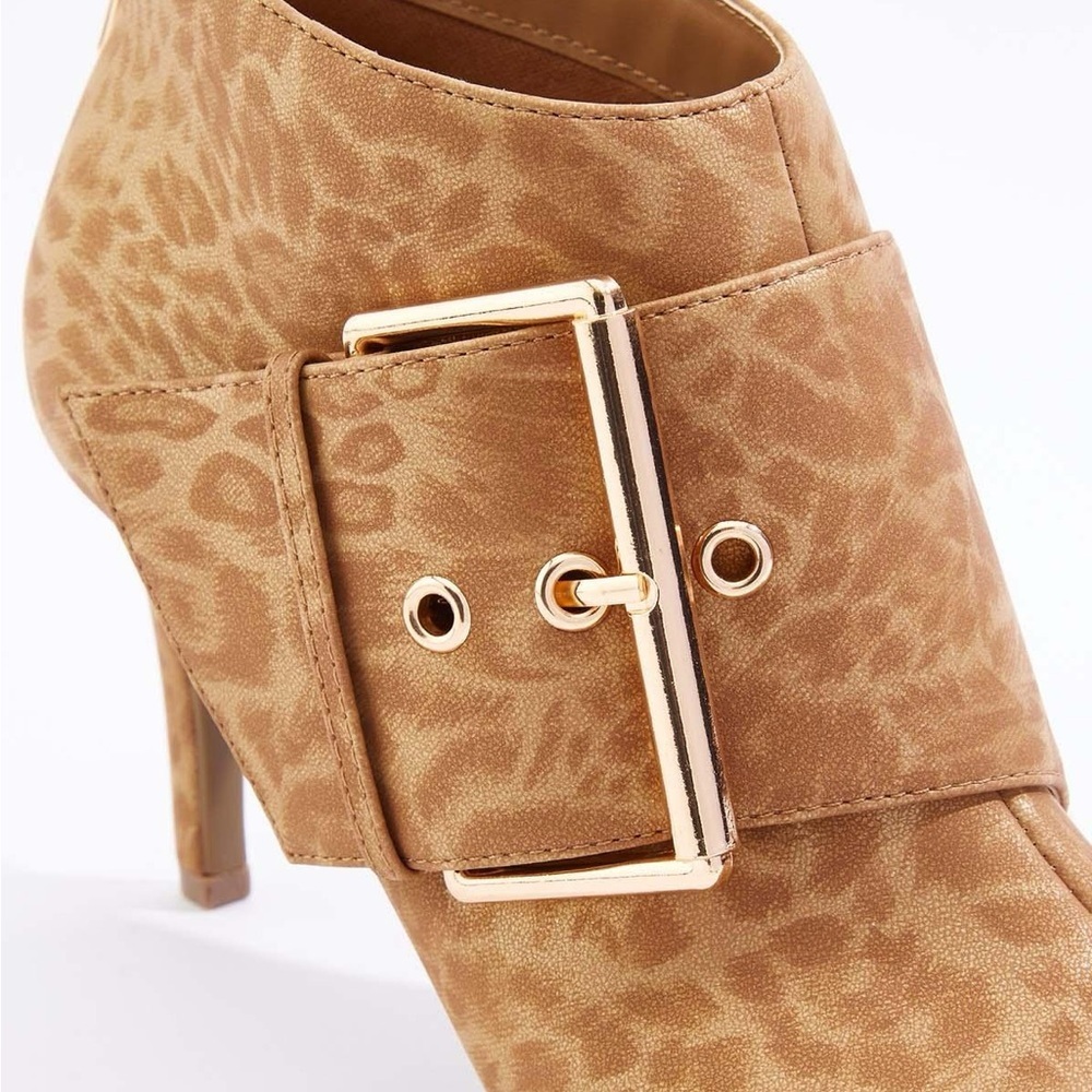 Cato | LEOPARD SIDE BUCKLE BOOTIES VARIOUS SIZES AVAILABLE - Picture 3 of 4